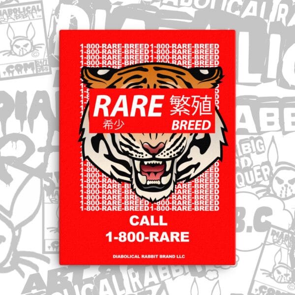1-800 Call Rare Tiger Print By ALEE The Anonymous - Image 5