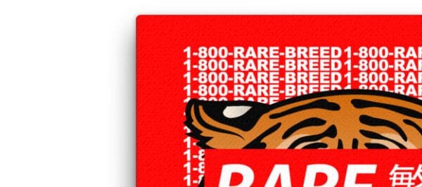 1-800 Call Rare Tiger Print By ALEE The Anonymous - Image 4