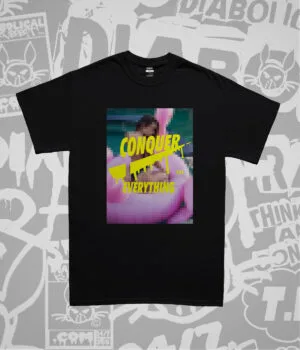 Alternative view of Conquer Everything Babes And Flamingos Tee