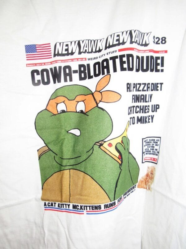 New Yawk New Yawk Cowabloated Tabloid Tee - Image 2
