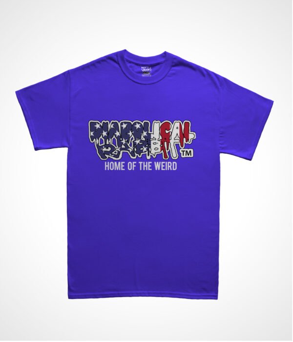 Diabolical Rabbit Home Of American Flag Tee - Image 2