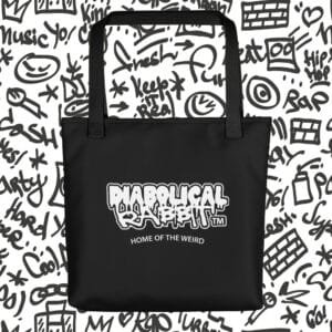 Diabolical Rabbit Home Of The Weird Tote Bag