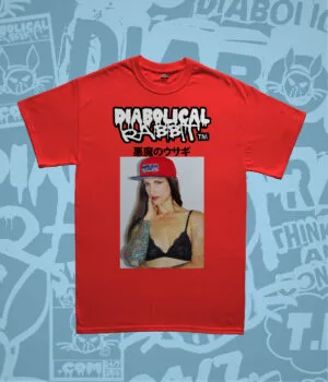 Thee Model Diabolical Rabbit Graphic Tee