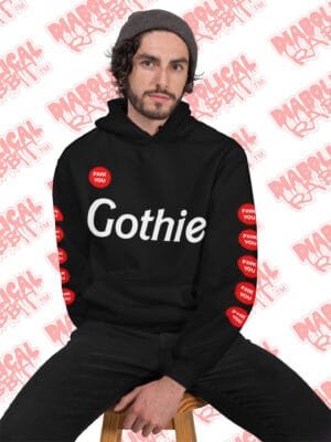 Gothie F You Diabolical Rabbit Hoodie