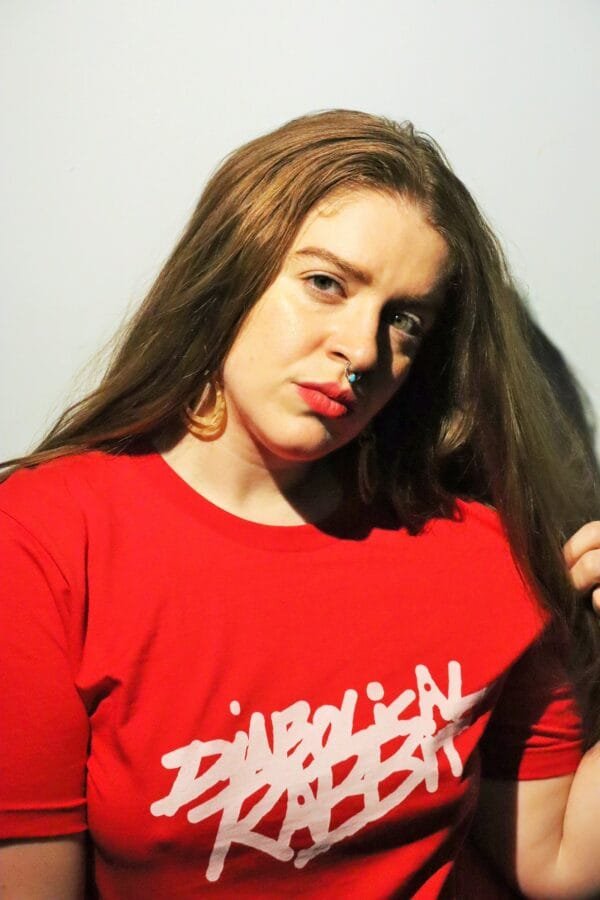 Diabolical Rabbit Script Tee - Image 2