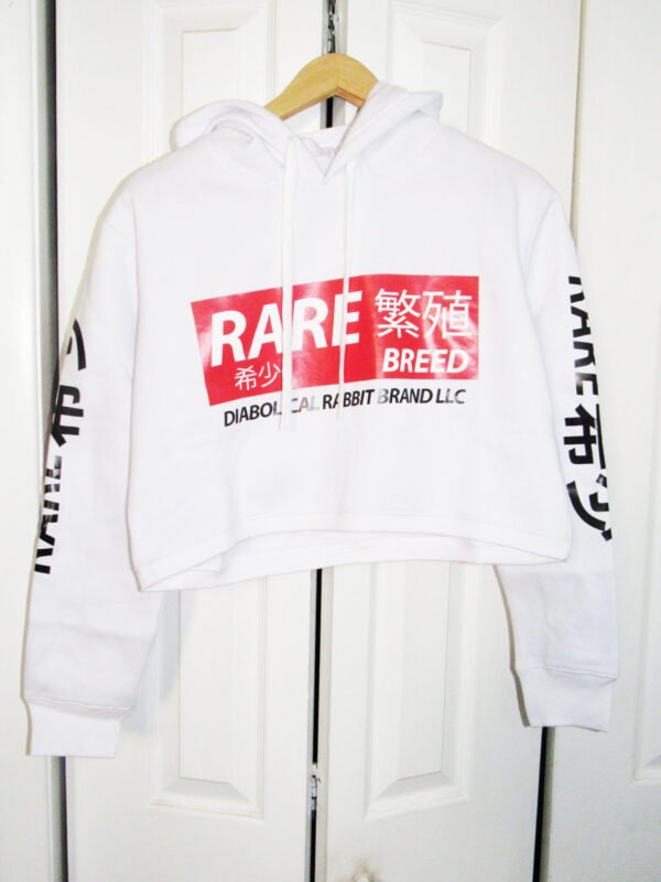 Rare Breed Diabolical Rabbit Crop Top Hoodie