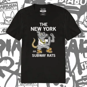 Alternative view of New York Fighting Subway Rats Tee