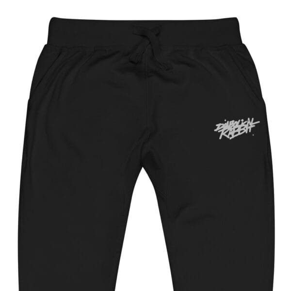 Unisex Diabolical Rabbit Fleece Sweatpants - Image 2