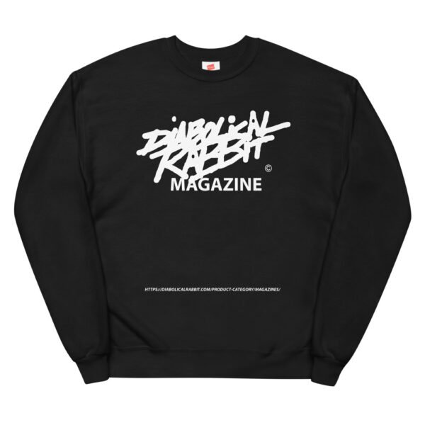 Unisex Diabolical Rabbit Magazine Sweatshirt - Image 3