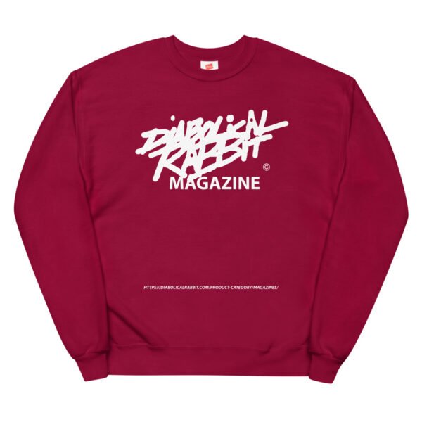 Unisex Diabolical Rabbit Magazine Sweatshirt - Image 5