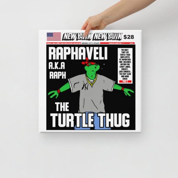 Turtle Thug Canvas Print By ALEE The Anonymous