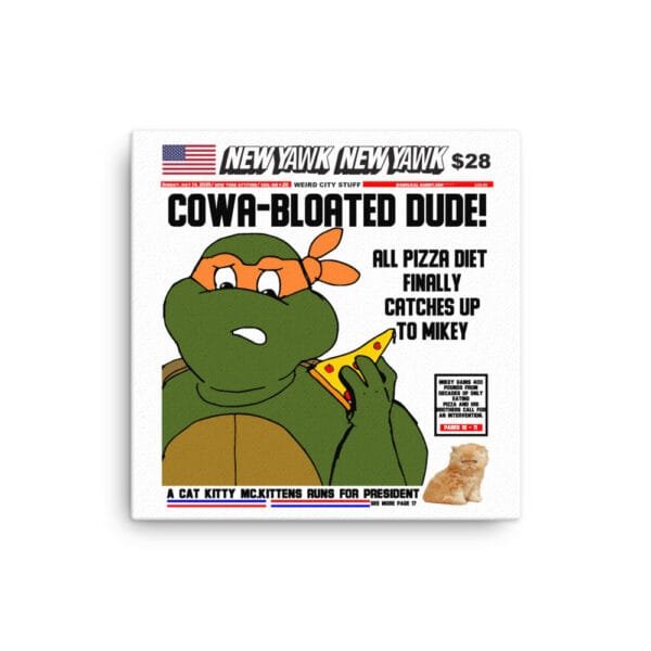 Cowabloated Canvas Print By ALEE The Anonymous