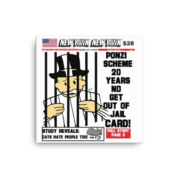 Ponzi Scheme Canvas Print By ALEE The Anonymous