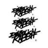 Diabolical Rabbit Black Script Triple Stack Stickers