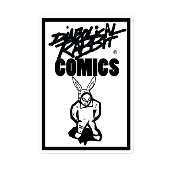 Diabolical Rabbit Comics Tag Stickers - Image 3