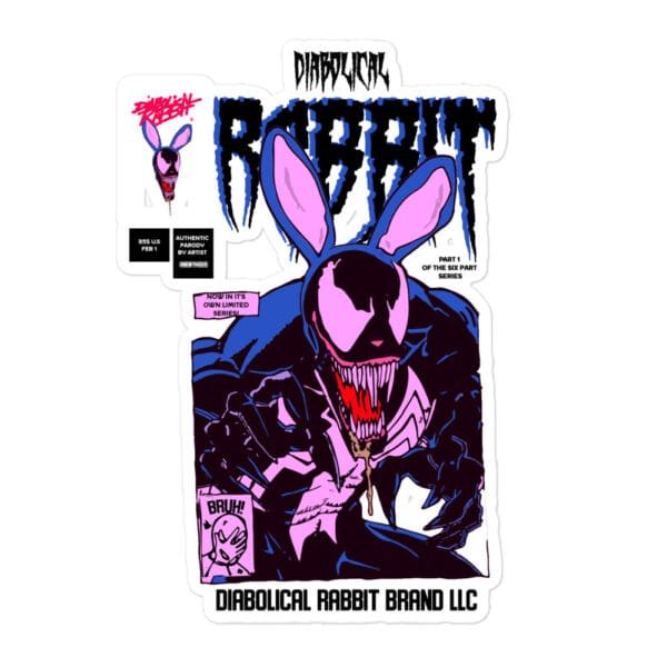 Diabolical Rabbit Symbiote Stickers