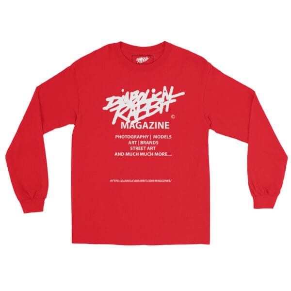 Diabolical Rabbit Magazine Men’s Long Sleeve Shirt - Image 3