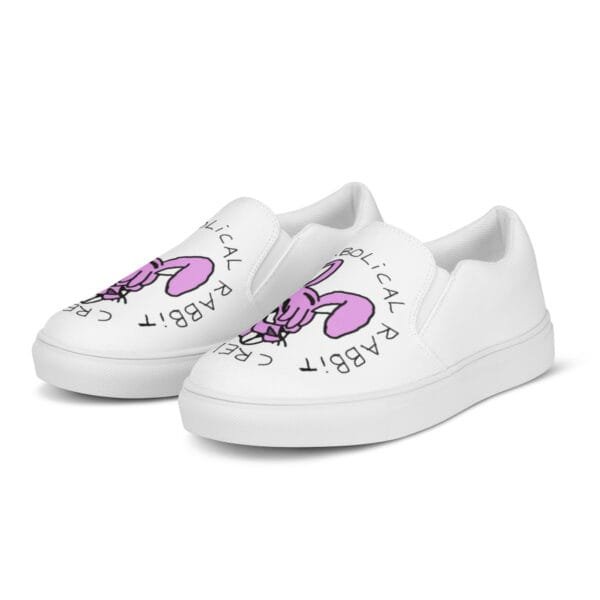Diabolical Rabbit Crew Men’s slip-on canvas shoes - Image 2