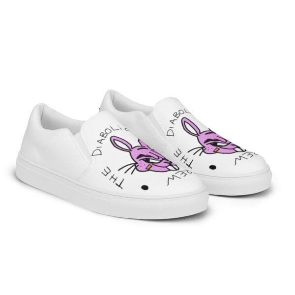 Diabolical Rabbit Crew Men’s slip-on canvas shoes - Image 4