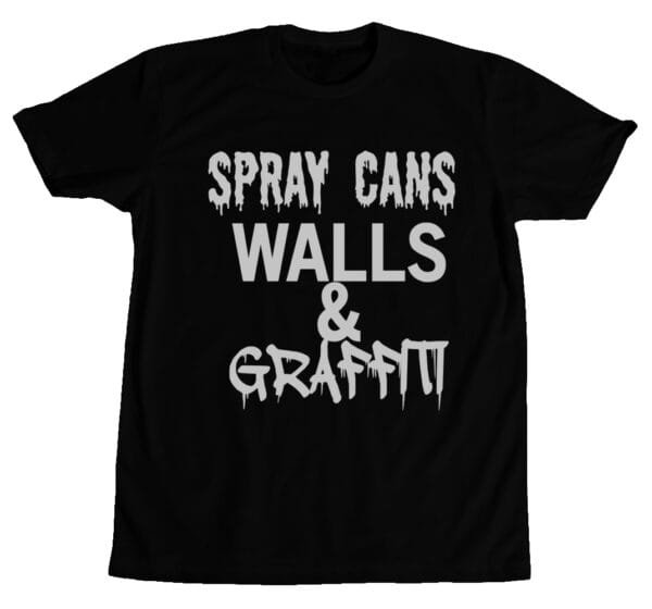 Spray Cans, Walls & Graffiti Tee