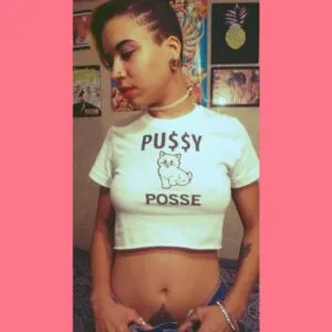 Alternative view of Pussy Posse Crop Top