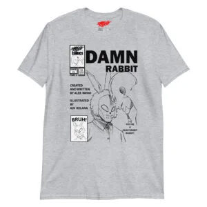 Alternative view of Damn Rabbit Comic Book Cover Unisex T-Shirt