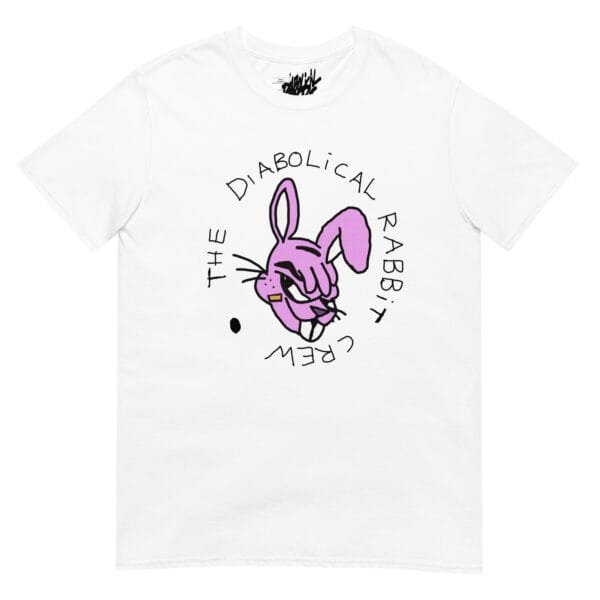 The Diabolical Rabbit Crew Black Font Unisex T-Shirt