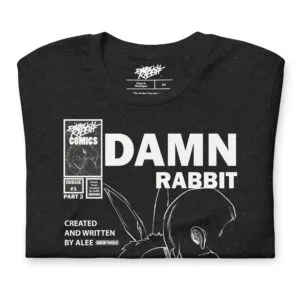 Alternative view of Damn Rabbit Issue 1 Black Unisex Tee