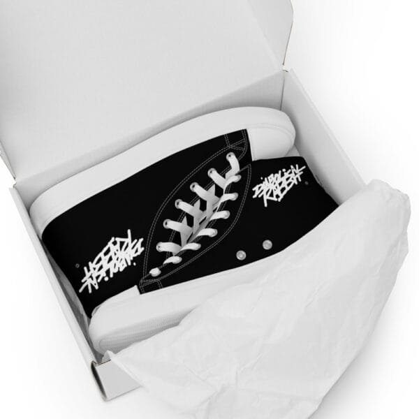 Diabolical Rabbit Women’s High Top Canvas Shoe - Image 3