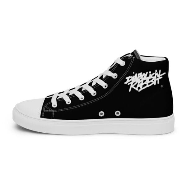 Diabolical Rabbit Women’s High Top Canvas Shoe - Image 6