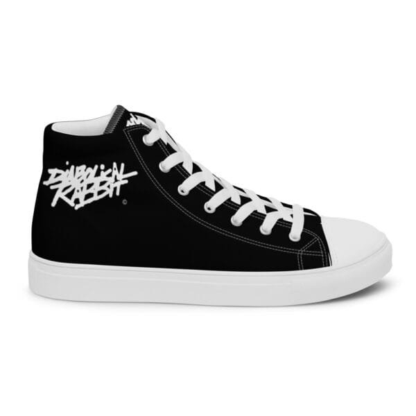 Diabolical Rabbit Women’s High Top Canvas Shoe - Image 7