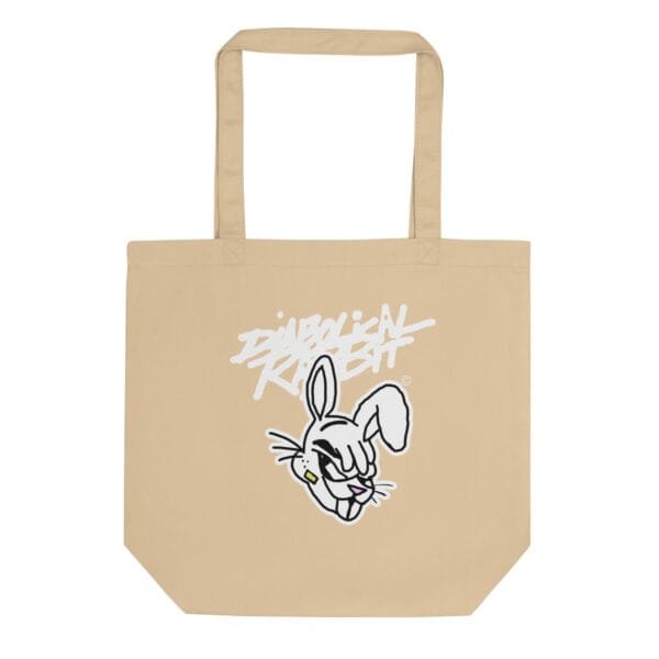 Diabolical Rabbit Face Oyster Eco Tote Bag - Image 4