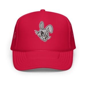 Diabolical Rabbit Face Foam Trucker Hat