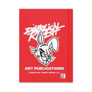 Diabolical Rabbit Red Hardcover Journal Matte