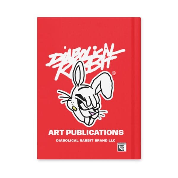 Diabolical Rabbit Red Hardcover Journal Matte