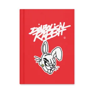 Alternative view of Diabolical Rabbit Red Hardcover Journal Matte