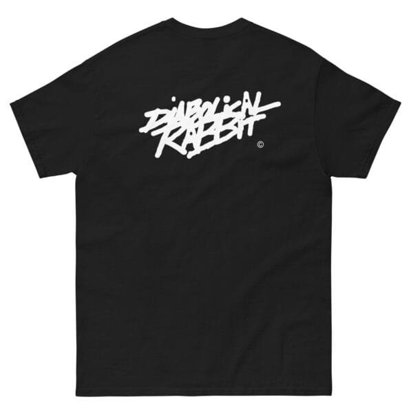 Diabolical Rabbit Face Staple Unisex Tee - Image 3