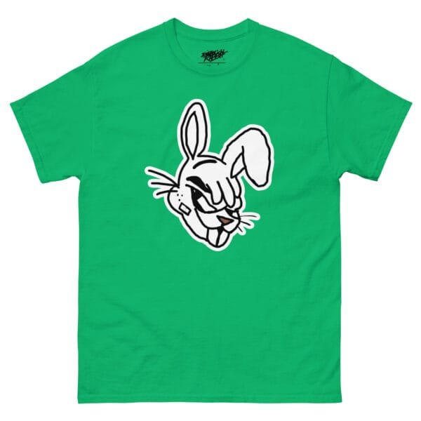 Diabolical Rabbit Face Staple Unisex Tee - Image 12