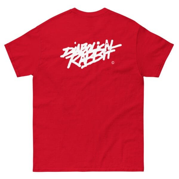 Diabolical Rabbit Face Staple Unisex Tee - Image 7