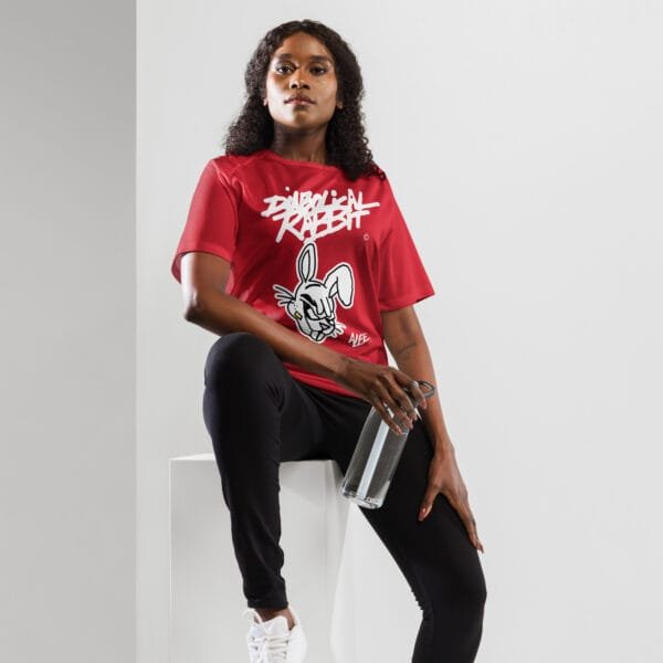 Diabolical Rabbit Unisex Sports Jersey - Image 2