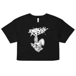 Diabolical Rabbit Big Face Women’s Crop Top