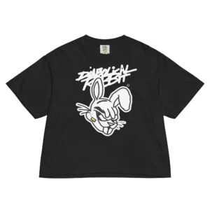Diabolical Rabbit Bad Face Women’s Heavyweight Boxy Tee
