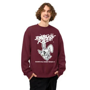 Diabolical Rabbit Staple Oversized Heavyweight Sweatshirt