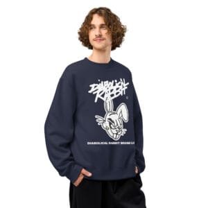 Alternative view of Diabolical Rabbit Staple Oversized Heavyweight Sweatshirt