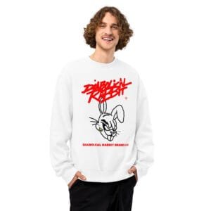 Alternative view of Diabolical Rabbit Oversized Heavyweight Sweatshirt