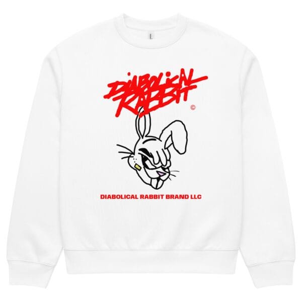 Diabolical Rabbit Oversized Heavyweight Sweatshirt - Image 6