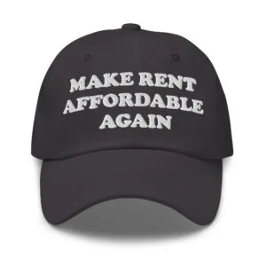 Alternative view of Make Rent Affordable Again Hat